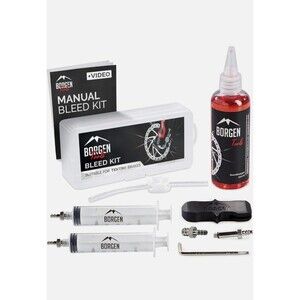 Borgen Bike Brake Bleed Kit 4 Tektro-TRP Hydraulic Disc Brakes+ Mineral oil NWT